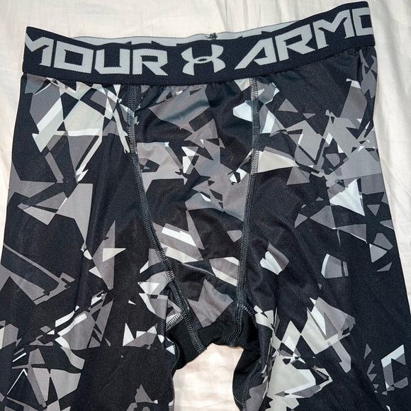 Under Armour EUC Boys' HeatGear Armour ¾ Printed Leggings - Picture 4 of 11